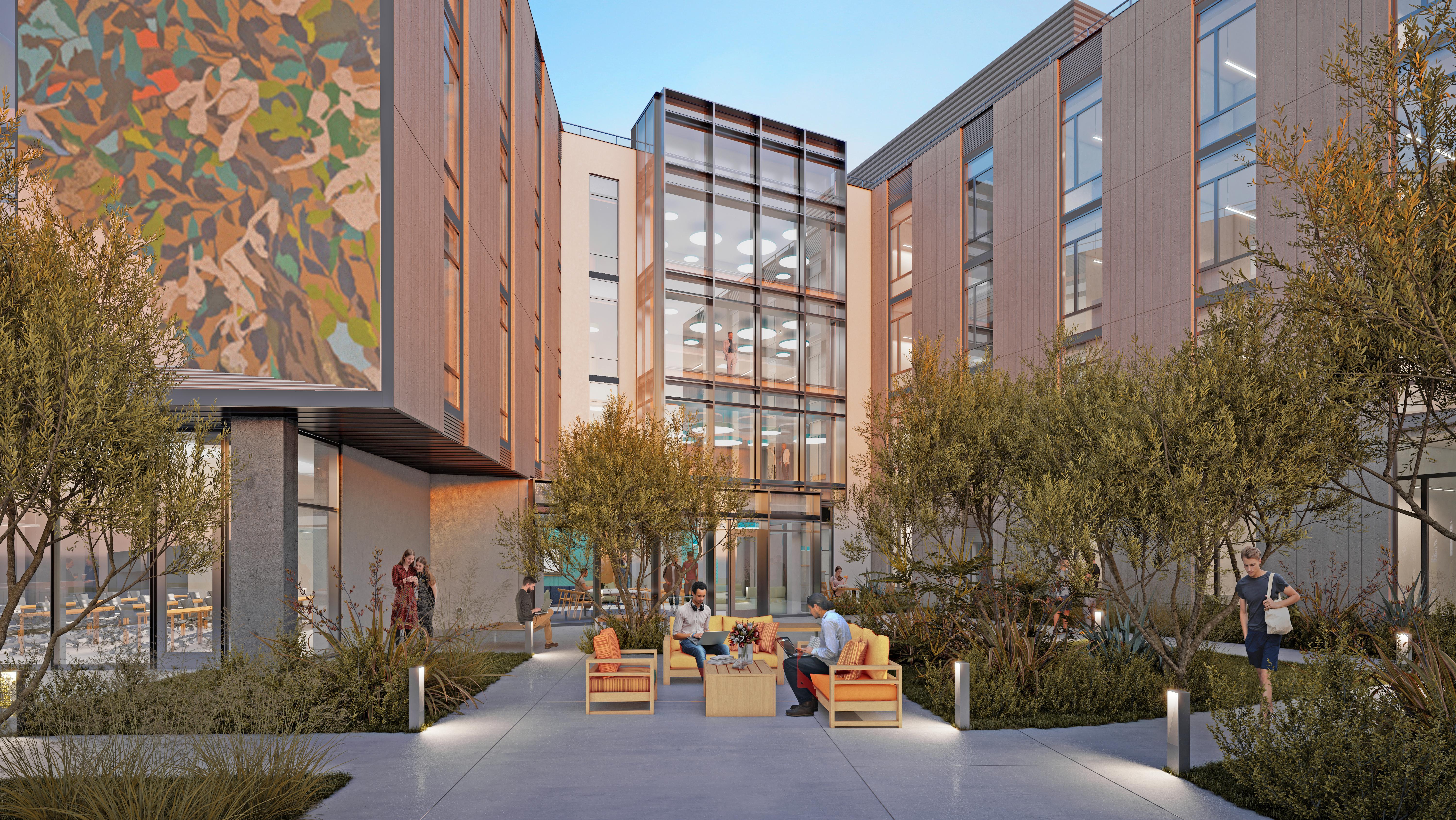 Residence Hall Courtyard Indoor Outdoor Connection